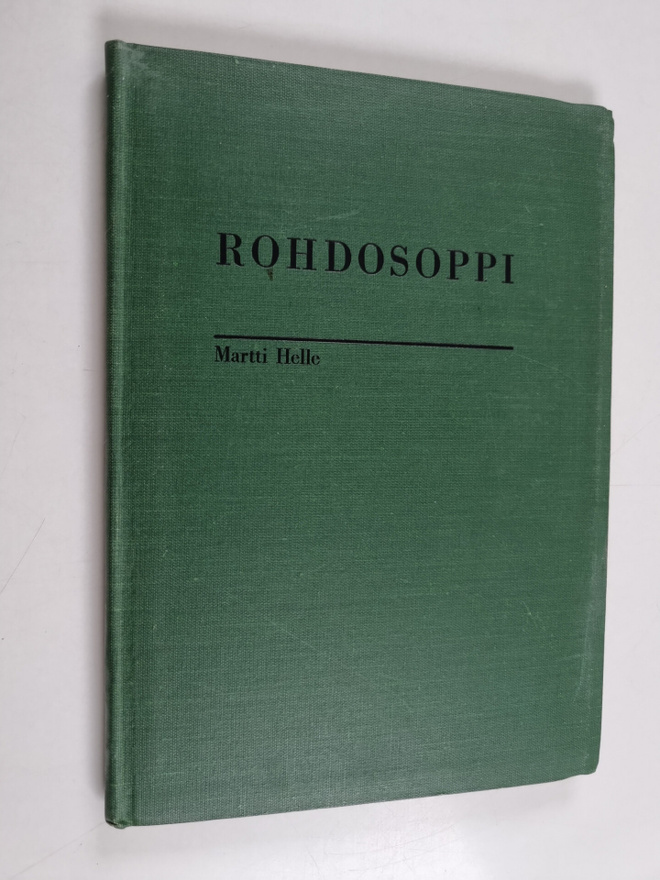 Martti Helle : Rohdosoppi