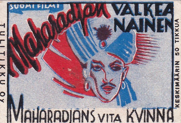 Maharadjan valkea nainen.  Suomi  Filmi, Elokuva   6/14