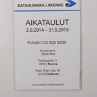 Satakunnan Liikenne aikataulut 2.6.2014-31.5.2015 - pikkukuva 2