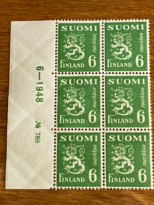 LEIJONA MALLI 1930 6MK NUMERO KUUSILO**