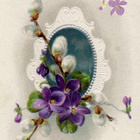 ANTIIKKIKORTTI / Orvokit, pajunkissat, medaljonki 1900-l. - pikkukuva 1
