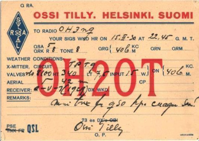 RADIOAMATOORIKORTTI HELSINKI