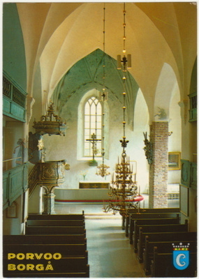 Porvoo tuomiokirkko sisäkuva