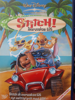STITCH! AVARUUSKOE 626 DVD SUOMIPUHE!