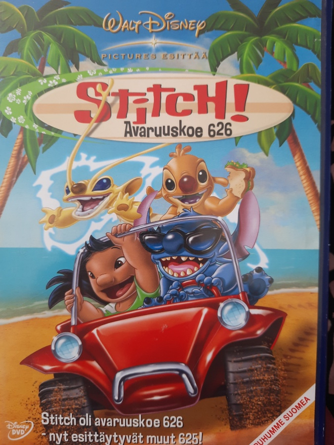 STITCH! AVARUUSKOE 626  DVD SUOMIPUHE!
