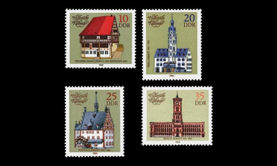 DDR 2775-8 ** Raatihuoneita (1983)