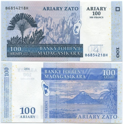 Madagascar 100 Ariary 2004 (P-86b) UNC