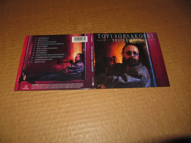 Topi Sorsakoski CD Yksinäisyys v.2012 DIGIPACK