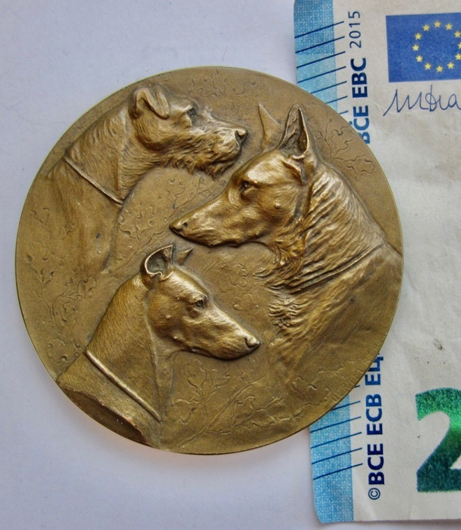 VANHA Mitali Koira Dobermanni ym Sign Oertel Berlin 1800-l