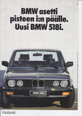 BMW 518i -esite, 1984