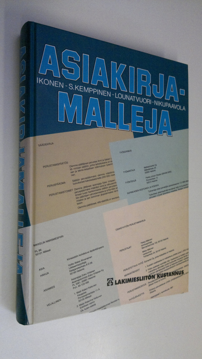 Asiakirjamalleja
