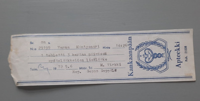 signatuuri Kankaanpään apteekki -72
