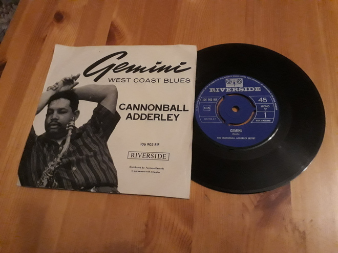 Cannonball Adderley : Gemini 7" ps orig 1962 Hard Bop Jazz