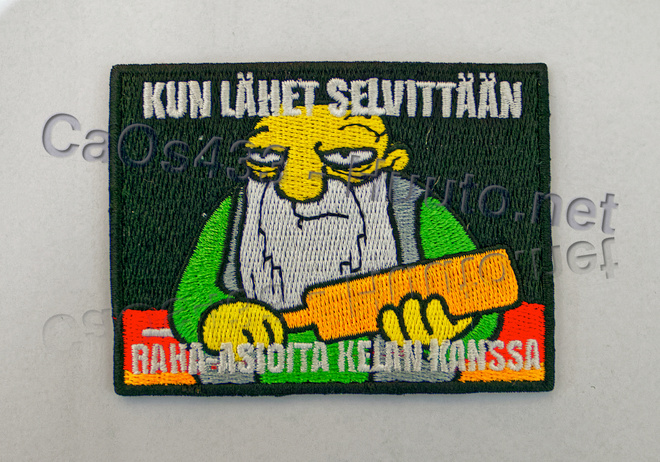 Haalarimerkki-Kun lähet selvittään raha-asioita Kelan kanssa