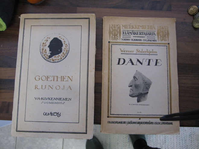 GOETHEN RUNOJA & DANTE ! ( hienot vanhat v 1916 & 1922