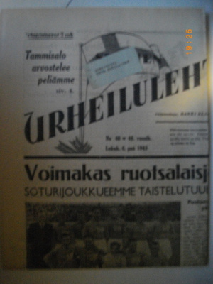 Suomen Urheilulehti Nro 40/1943 (25.2)