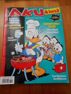 Aku Ankka keräilylehti, 1kpl, Iltasanomat