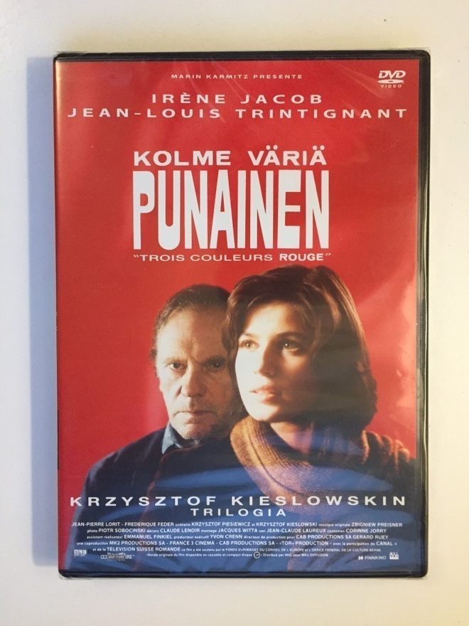 Kolme väriä punainen / Trois Couleurs Rouge (DVD) 1994 (UUSI
