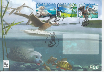 2016  FDC  Uhanalaisia eläimiä