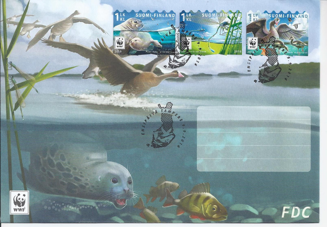 2016  FDC  Uhanalaisia eläimiä