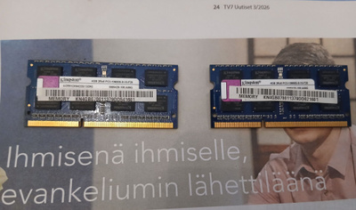 8 GB RAM, DDR3, 4+4.