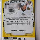 Oliver Moore 2025-26 OPC Platinum Marquee Rookie Neon Yellow - pikkukuva 2