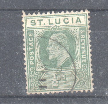 St Lucia 1907 ½p