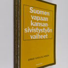Erkki Karjalainen : Suomen vapaan kansansivistystyön vaiheet - pikkukuva 1