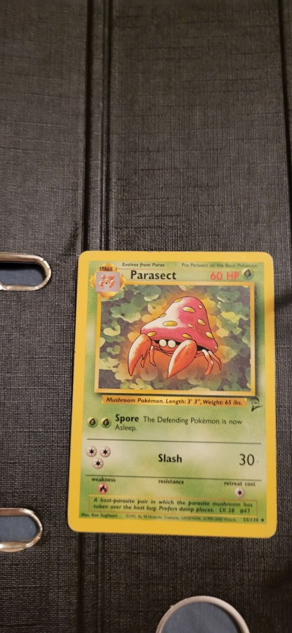 Parasect #55 Base Set 2 Uncommon Pokemon CCG card
