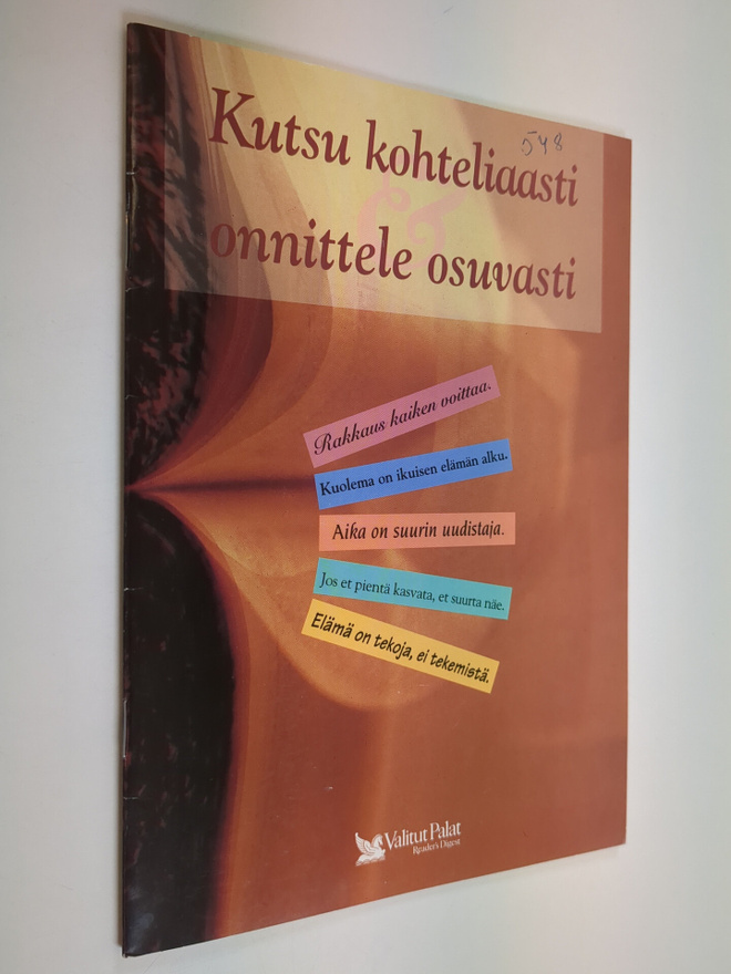 Tarja (toim.) Sinervo : Kutsu kohteliaasti, onnittele osu...