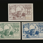 Itävalta Notgeld 10, 20, 50 Heller, Zelking 1920 - pikkukuva 1