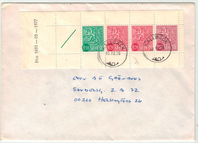 1977 AV8 vihkolehti 1693 kirjeellä