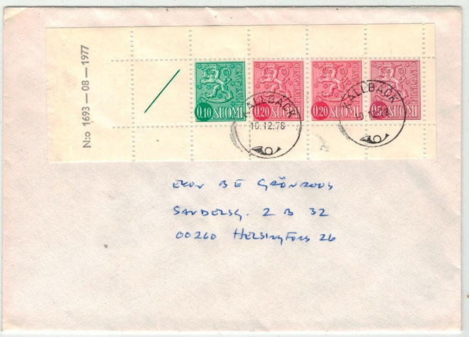 1977 AV8 vihkolehti 1693 kirjeellä