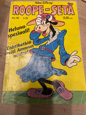 Roope-setä lehti nro 6 / 1995 retro pokkari