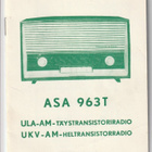 ASA 963T RADIO KÄYTTÖOHJE AMI5-S1 - pikkukuva 1