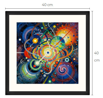 Uusi uniikki abstrakti art print taulu 40 cm x 40 cm