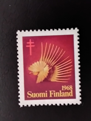 1968 tub joulumerkki joululintu **