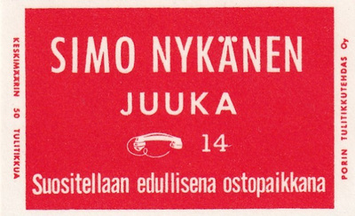 Juuka, Simo Nykänen  1/16