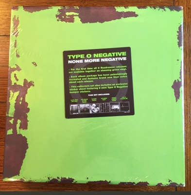 Type O Negative – None More Negative vinyl box set 12LP