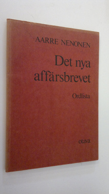 Aarre Nenonen : Det nya affärsbrevet : ordlista