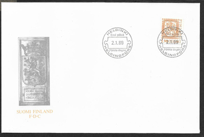 Yleismerkki 1,90mk 1989 FDC (LAPE 1065)