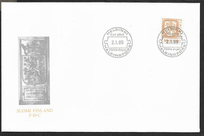 Yleismerkki 1,90mk 1989  FDC (LAPE 1065)