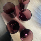 Harvinaiset Iittala i-114 juomalasit 5 kpl, violetti / lila - pikkukuva 2