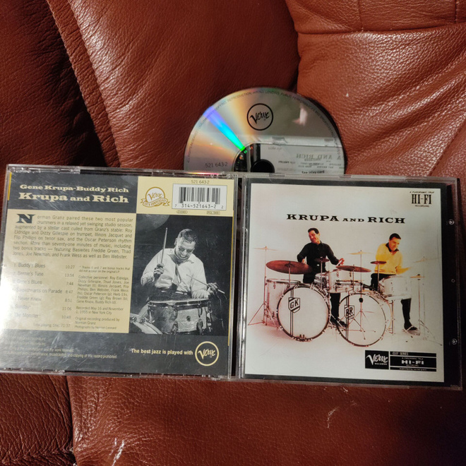 GENE KRUPA-BUDDY RICH-krupa and rich CD.
