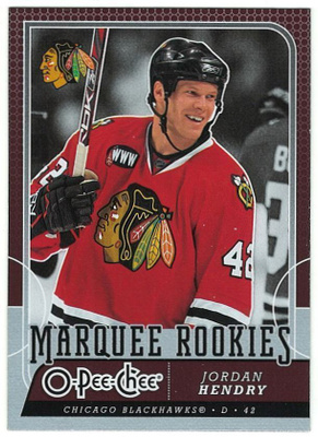 08-09 O-Pee-Chee #548 Jordan Hendry RC