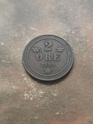 Ruotsi 2 öre 1889