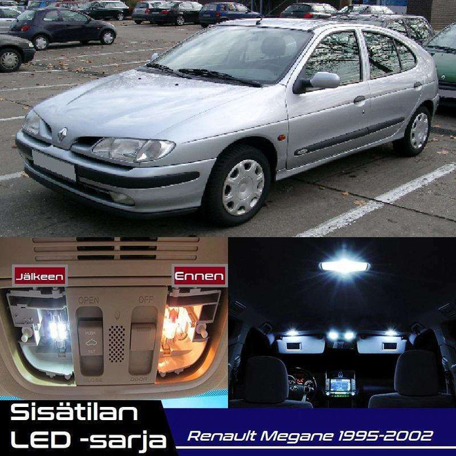 Renault Megane I Sisätilan LED-sarja 10-osainen