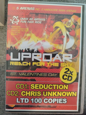 Uproar cd pack Seduction. Chris Unknown (UK hardcore)