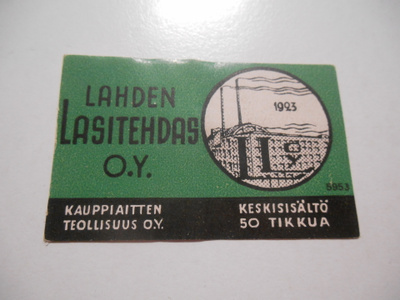 TT Etiketti Lahden Lasitehdas OY 5953