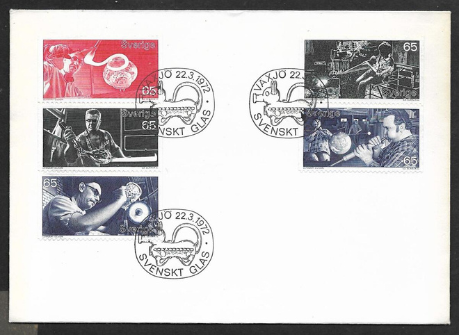 Ruotsi - Svenskt glas FDC 1972 (Fac. 763-767)